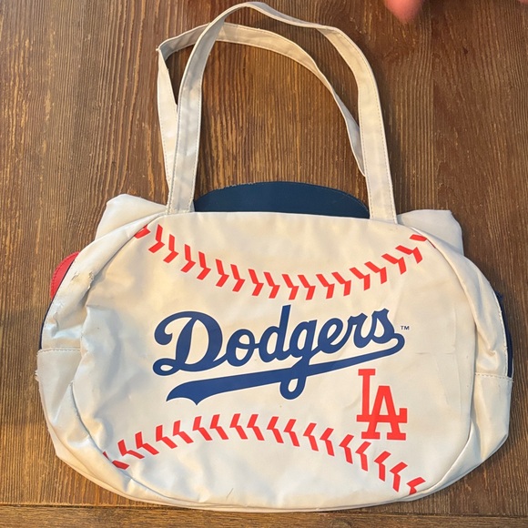 Hello Kitty White and Red Dodgers Tote Bag MLB - Picture 2 of 13